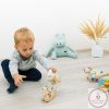 Zopa fa játék golyóvezető mini hintázó unikornis menta