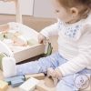 Zopa fa járássegítő kiskocsi játékkockákkal
