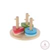 Zopa fa játék puzzle geometriai formák montessori