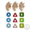 Zopa fa játék puzzle geometriai formák montessori