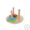 Zopa fa játék puzzle geometriai formák montessori
