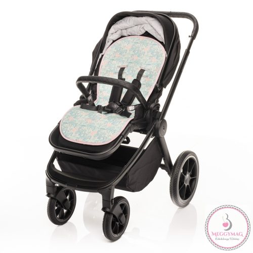 Zopa ülésbetét babakocsiba légáteresztő Breeze Jungle pink
