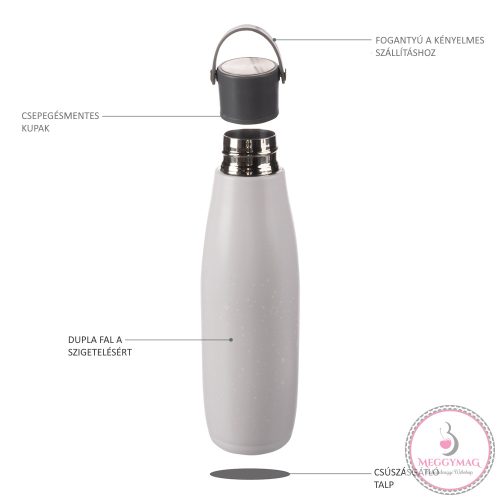 Zopa termosz - rozsdamentes acél, fogantyúval 480 ml Dino