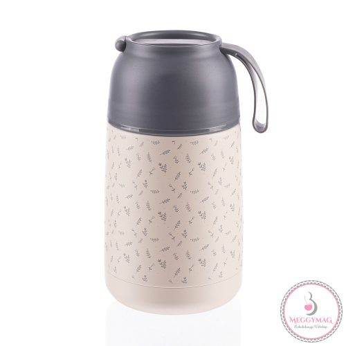 Zopa étel termosz - rozsdamentes acél, szilikon fogantyúval 620 ml Flowers