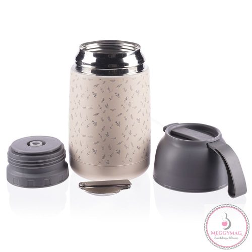 Zopa étel termosz - rozsdamentes acél, szilikon fogantyúval 620 ml Flowers