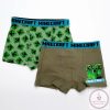 Minecraft Green Mob gyerek boxeralsó 2 darab/csomag 12 év / 152 cm