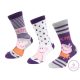 Peppa malac Purple Stars gyerek zokni 31/34