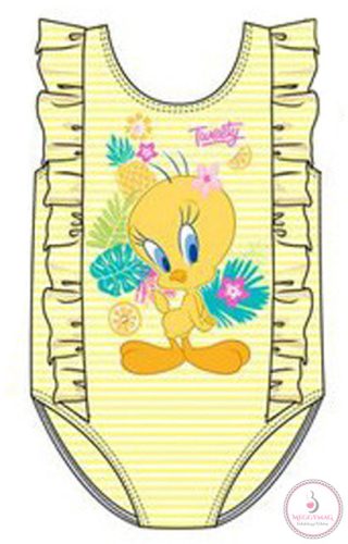 Bolondos dallamok Tweety baba fürdőruha, úszó 12 hó