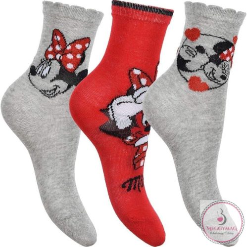 Disney Minnie Bow Red gyerek zokni 27/30