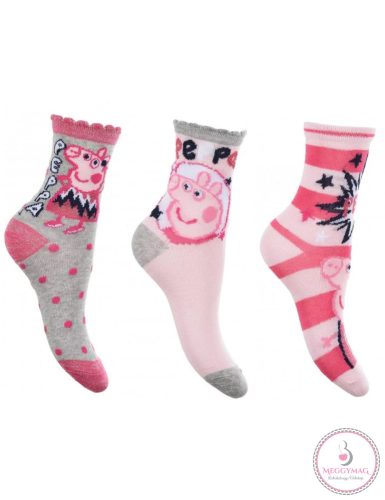Peppa malac Sparkle Steps Grey gyerek zokni  23/26