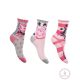 Peppa malac Sparkle Steps Grey gyerek zokni  27/30