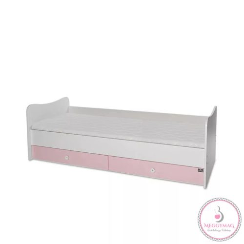 Lorelli MiniMax kombi ágy 72x190 - White / Orchid Pink