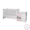 Lorelli MiniMax kombi ágy 72x190 - White / Orchid Pink
