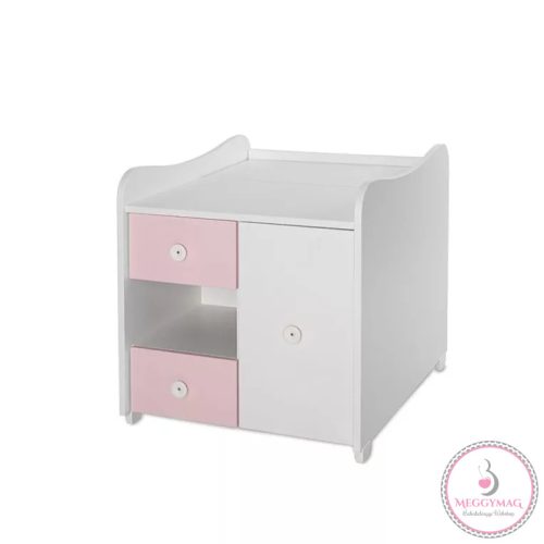 Lorelli MiniMax kombi ágy 72x190 - White / Orchid Pink