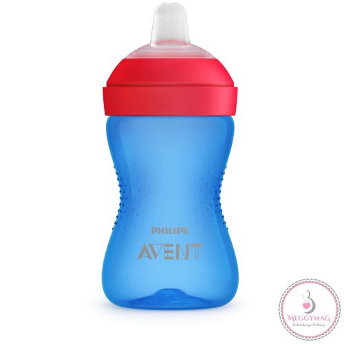 Philips AVENT itatópohár puha csőrös harapásálló 300ml 9hó fiús