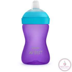   Philips AVENT itatópohár puha csőrös harapásálló 300ml 9hó lányos