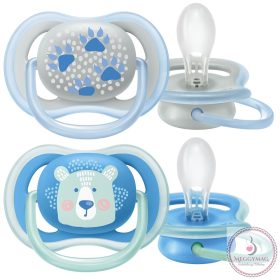   Philips AVENT játszócumi ultra air 6-18hó fiús pastel 2db