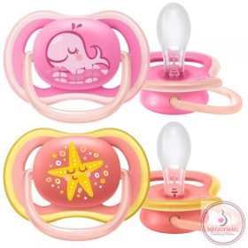  Philips AVENT játszócumi ultra air 6-18hó lányos pastel 2db