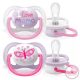 Philips AVENT játszócumi ultra air 0-6hó lány Text 2db