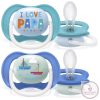 Philips AVENT játszócumi ultra air 6-18hó fiú Text 2db