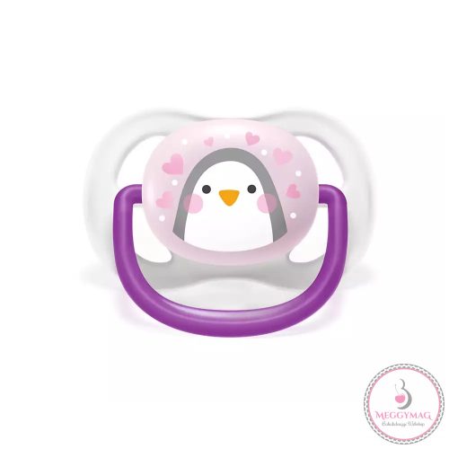 Philips AVENT játszócumi ultra air 0-6hó lány állatos 2db