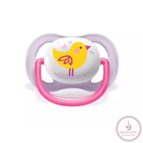 Philips AVENT játszócumi ultra air 0-6hó lány állatos 2db