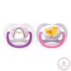 Philips AVENT játszócumi ultra air 0-6hó lány állatos 2db