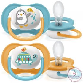   Philips AVENT játszócumi ultra air 6-18hó fiú állatos 2db