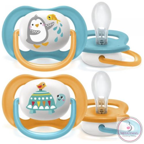 Philips AVENT játszócumi ultra air 6-18hó fiú állatos 2db