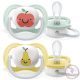 Philips AVENT játszócumi - ultra air 0-6hó neutral 2db alma-körte