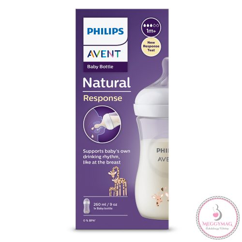 Philips AVENT cumisüveg Natural Response 260ml zsiráf