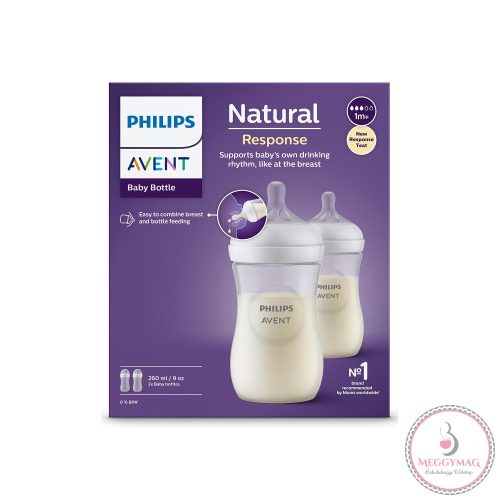 Philips AVENT cumisüveg Natural Response 260ml 2db-os