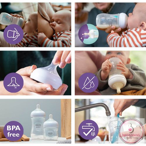 Philips AVENT cumisüveg Natural Response AirFree szeleppel 260ml medve