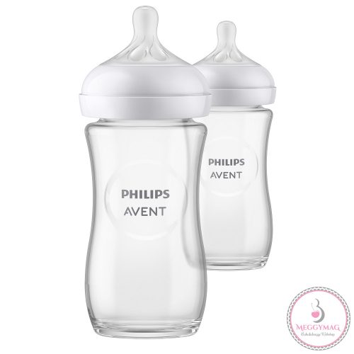 Philips AVENT cumisüveg Natural Response üveg 240ml 2db-os