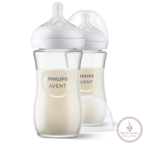 Philips AVENT cumisüveg Natural Response üveg 240ml 2db-os