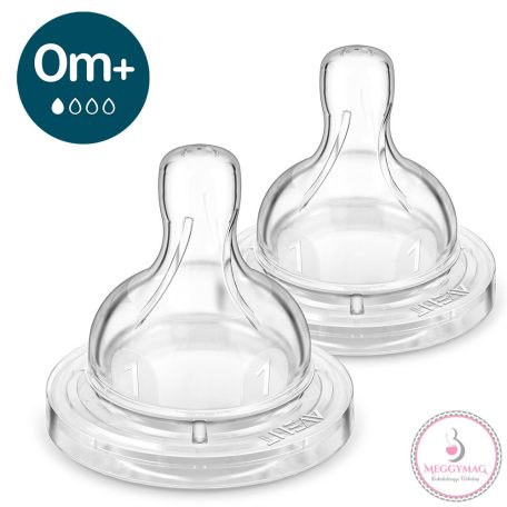 Philips AVENT etetőcumi Anti-Colic 2db 1 cseppes 0hó