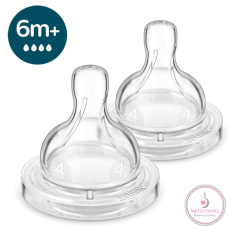 Philips AVENT etetőcumi Anti-Colic 2db 4 cseppes 6hó