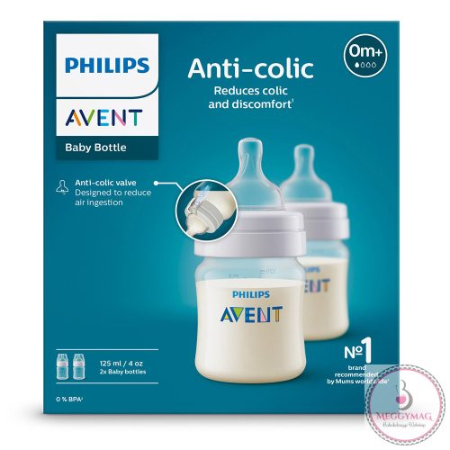 Philips AVENT cumisüveg Anti-colic 125ml 0hó 2db-os