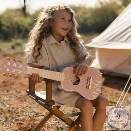 Little Dutch játék gitár pink - Safari Friends