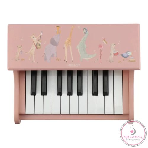 Little Dutch elektronikus zongora pink - Safari Friends