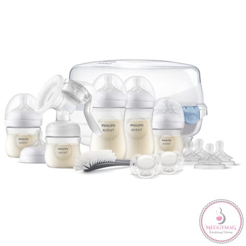 Philips AVENT mellszívó kézi kezdő szett Natural Response, mikrohullámú sterilizátorral