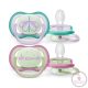 Philips AVENT játszócumi Ultra Air éjszakai 0-6hó lányos 2db