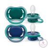 Philips AVENT játszócumi Ultra Air neutral 6-18hó fiús kék 2db