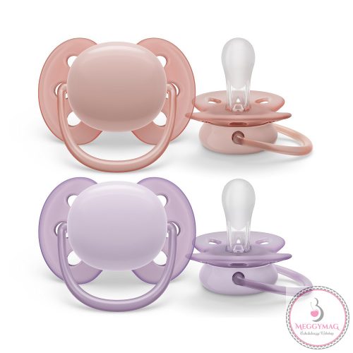 Philips AVENT játszócumi Ultrasoft Premium neutral 0-6hó lányos 2db