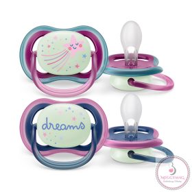   Philips AVENT játszócumi Ultra Air éjszakai 6-18hó lányos 2db
