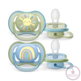  Philips AVENT játszócumi Ultra Air szivárványos 0-6hó fiús 2db