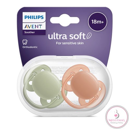 Philips AVENT játszócumi Ultrasoft Premium neutral 18hó 2db