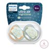 Philips AVENT játszócumi ultra air éjszakai 18hó neutral 2db