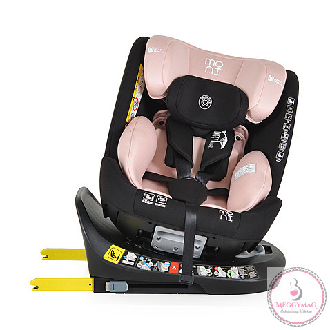 Moni SERENGETI I-SIZE autósülés 40-150cm 360forgatható PINK