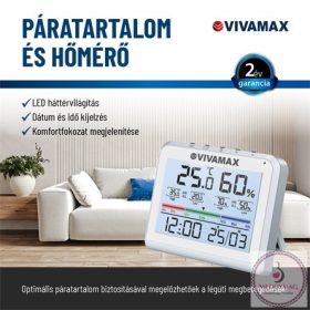 Vivamax Páratartalom- és hőmérő KÉSZLETEN A BOLTBAN!